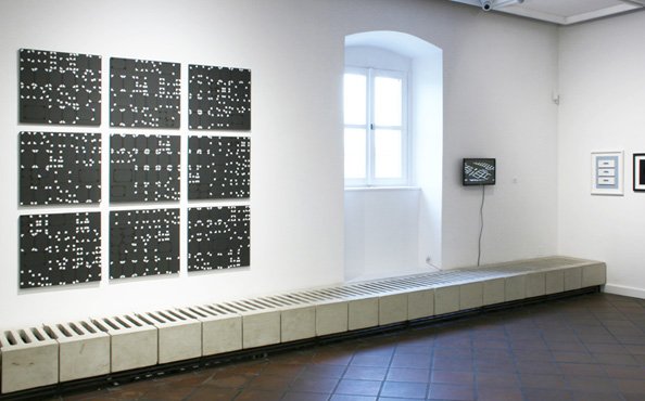 © Serena Amrein, B & Co. 1997, Pappe, Buchbinderleinwand, Vasarely Museum Budapest, 22. Nov. bis 01. März 2018