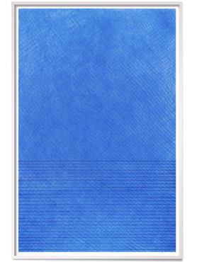 © Serena Amrein, blaupause 2. 2023, Pastellkreide, Pigmentpulver auf Papier je 150 × 100 cm
