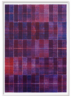 © Serena Amrein, vierfach rot-blau 1. 2024, detail