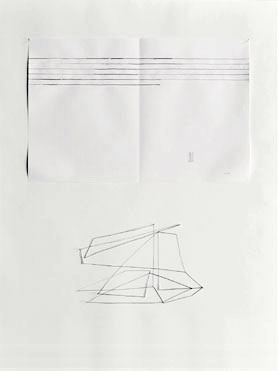 © Serena Amrein, zum Beispiel. 1995, Tuche, Stecknadeln, Fotokopie auf Papier, 50 × 40 cm