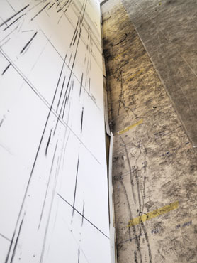 © Serena Amrein, zungenschlag, 2018, Aufbau im Kunsthaus Zofingen (CH)