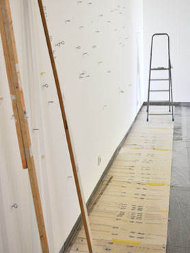 © Serena Amrein, zungenschlag, 2018, Aufbau im Kunsthaus Zofingen (CH)